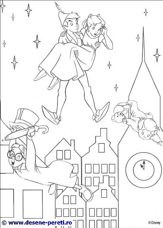 peter pan desene colorat